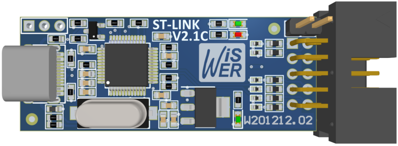 STLINK PCB 3D TOP